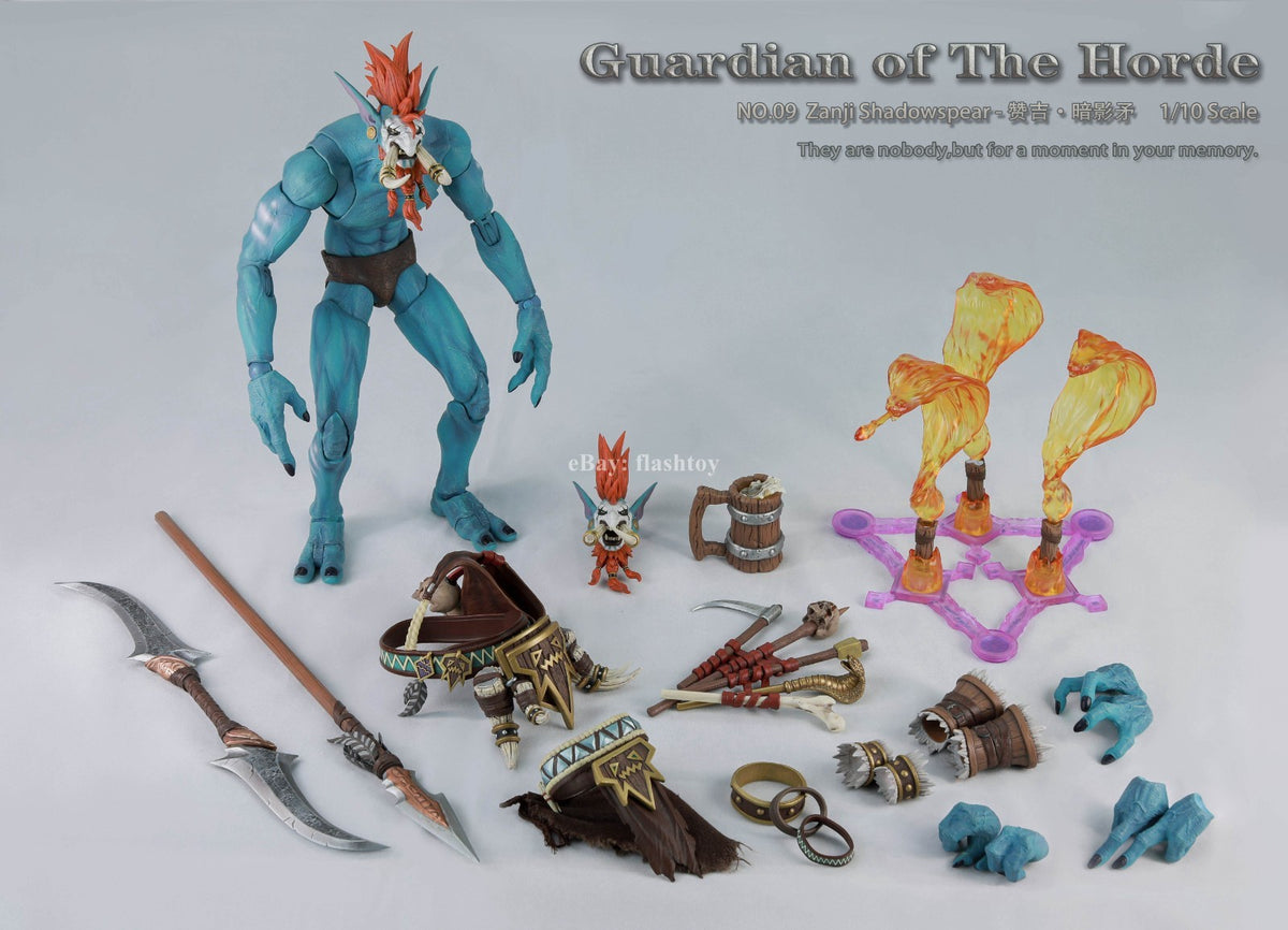 Presale GreyKnight No.09 1/10 Guardian of The Horde Zanji Shadowspear Figure Toy