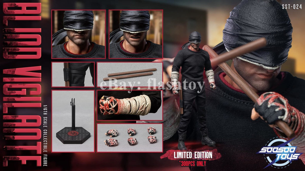 Presale Soosootoys SST-024 1/6 Blind Vigilante Matt Murdock Male Action Figure
