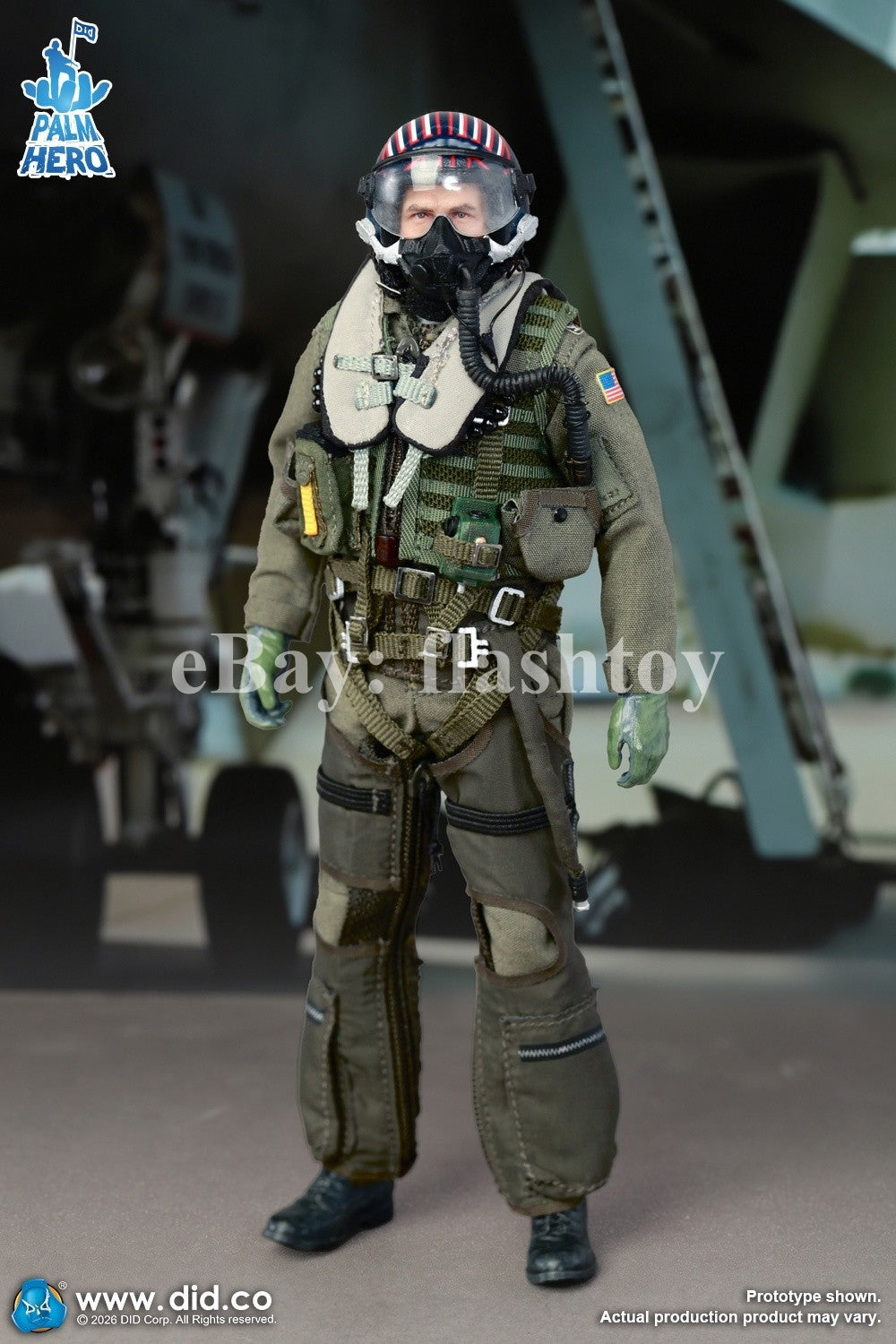 Presale DID XM80031 1/12 The US Navy Fighter Weapons School Instructor Pilot Toy