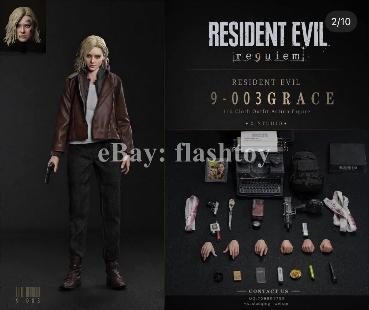 Presale X-STUDIO 1/6 Investigative Reporter Grace Female Action Figure Model RE9