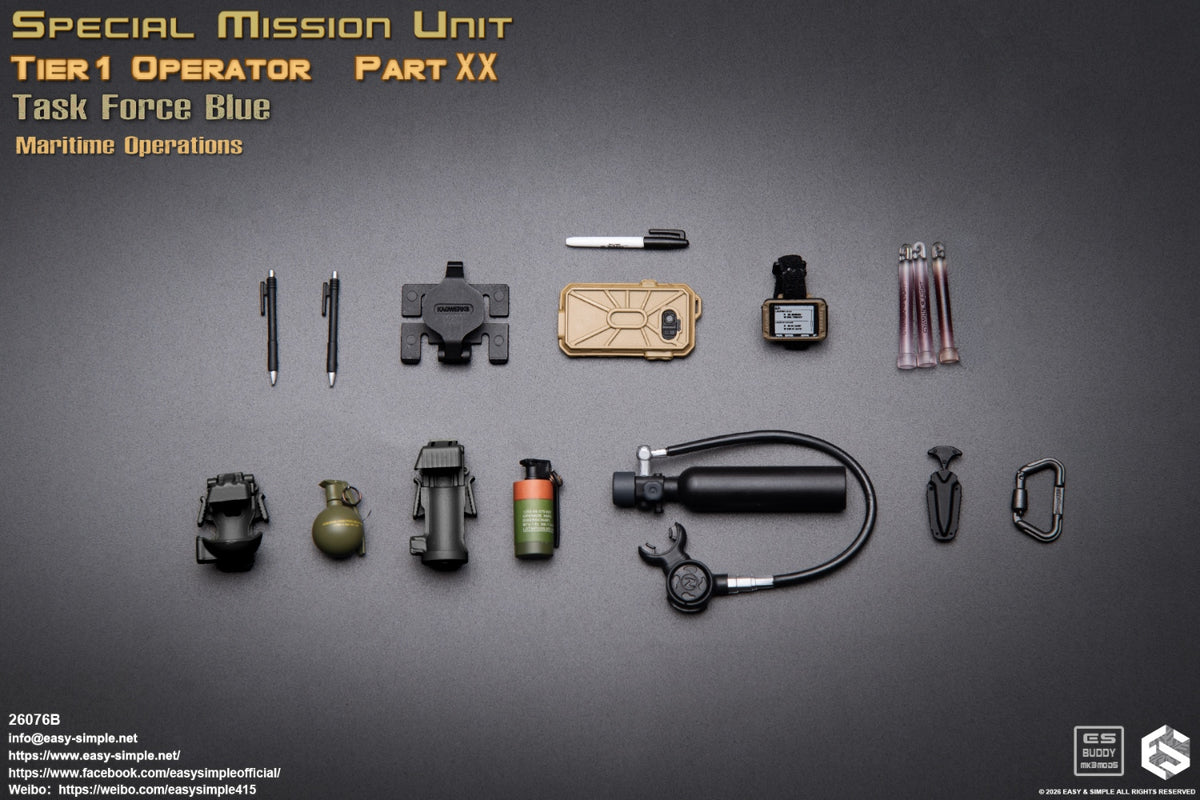 Presale Easy&Simple 26076B 1/6 Special Mission Unit Tier1 Operator Action Figure