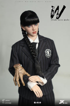 JKTOYS K-010 1/6 Shadow Raven Maiden Addams Female Action Figure Model Toy
