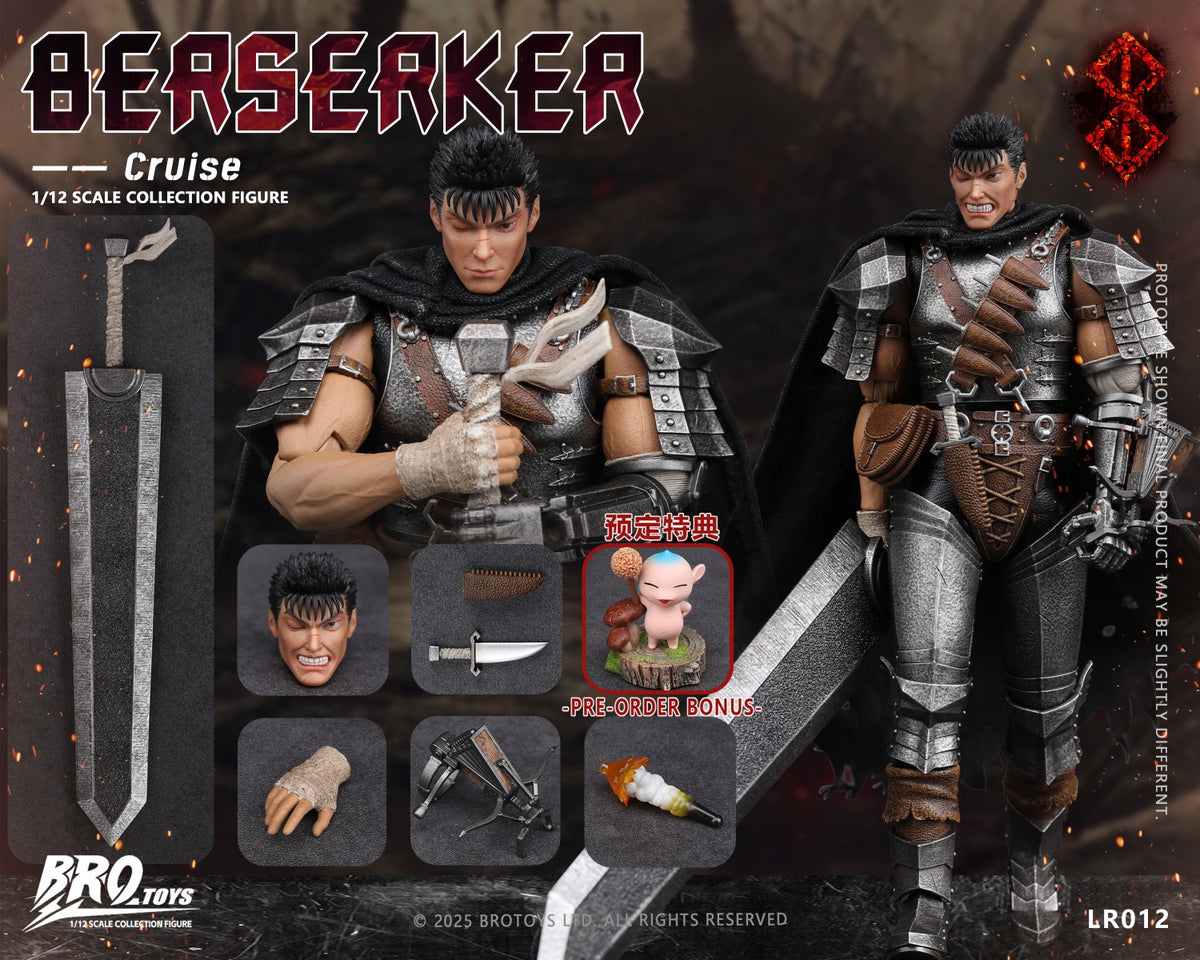 BROTOYS LR012 1/12 Berserk Guts Cruise Collectible Male Action Figure Model Toy