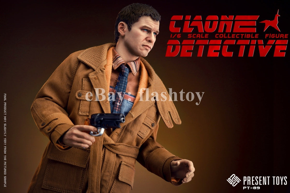 Presale PRESENT TOYS PT-sp89 1/6 Clone Detective Rick Deckard Action Figure Toy