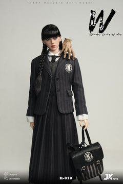 JKTOYS K-010 1/6 Shadow Raven Maiden Addams Female Action Figure Model Toy