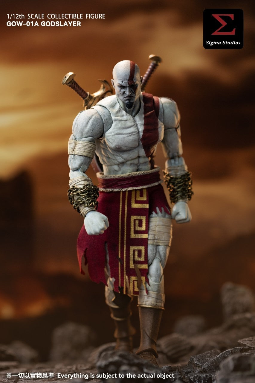SIGMA STUDIOS GOW-01A 1/12 The God Kratos Ghost of War Male Action Figure Model