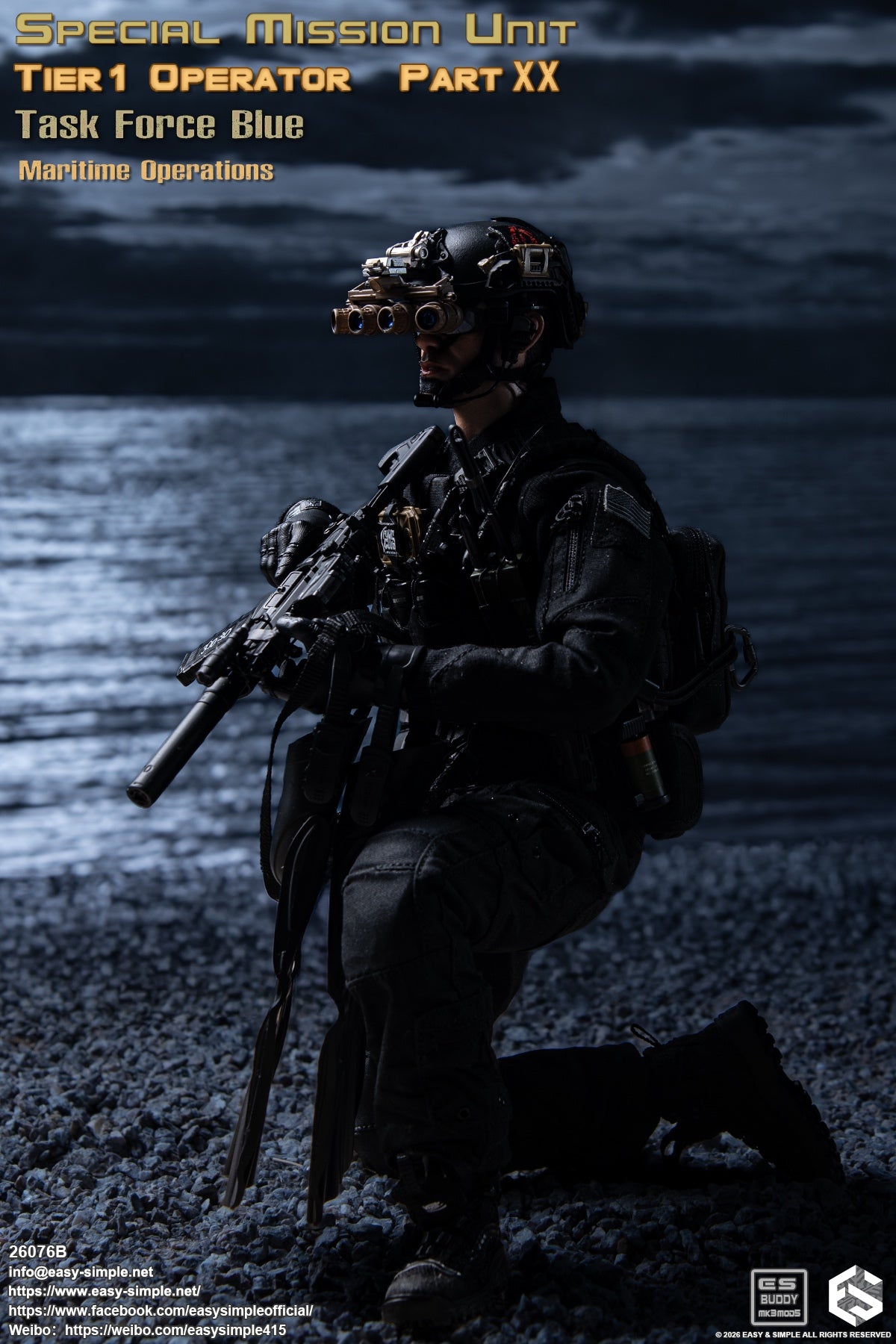 Presale Easy&Simple 26076B 1/6 Special Mission Unit Tier1 Operator Action Figure