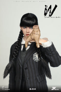 JKTOYS K-010 1/6 Shadow Raven Maiden Addams Female Action Figure Model Toy