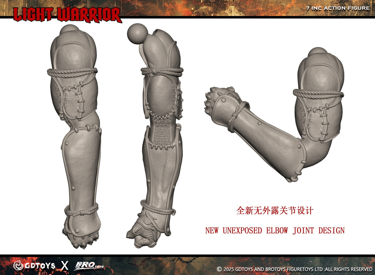 Presale BROTOYS GB003 1/12 Light Warrior 7" Action Figure Model Toy Deluxe Ver.