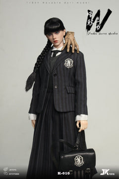 JKTOYS K-010 1/6 Shadow Raven Maiden Addams Female Action Figure Model Toy