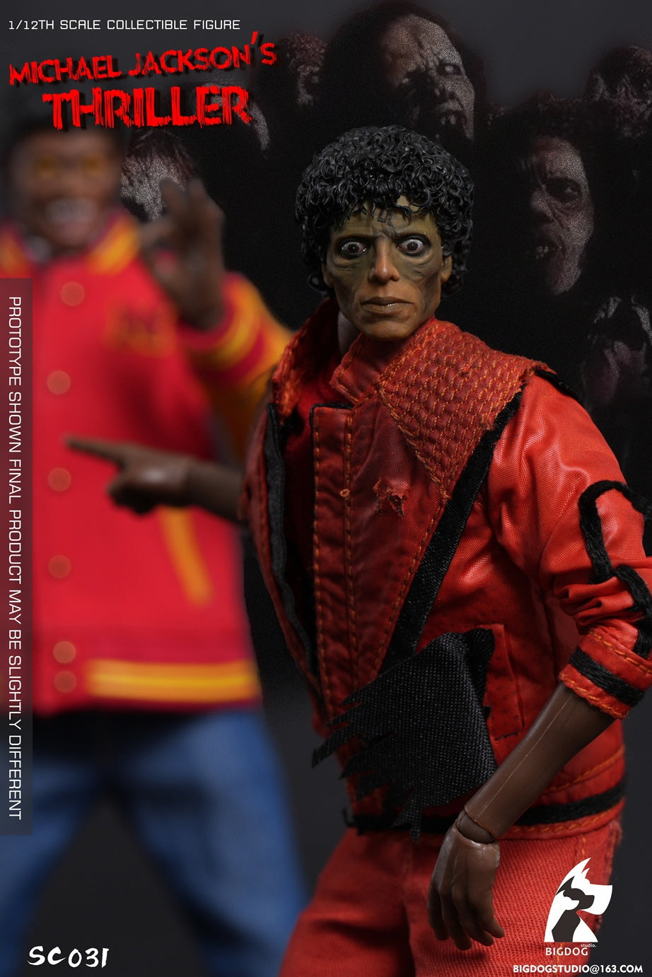 Presale BIGDOG STUDIO SC031 1/12 The Thriller Michael Action Figure Double Set