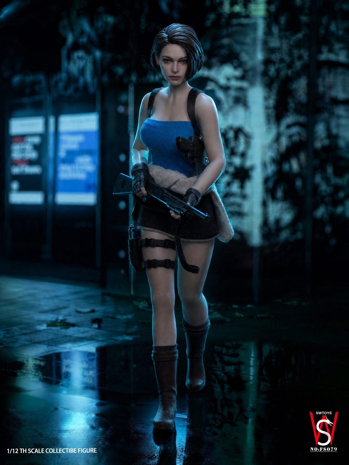 Presale SWTOYS FS079 1/12 Resident Zombie Evil Crisis Jill Valentine Female Action Figure
