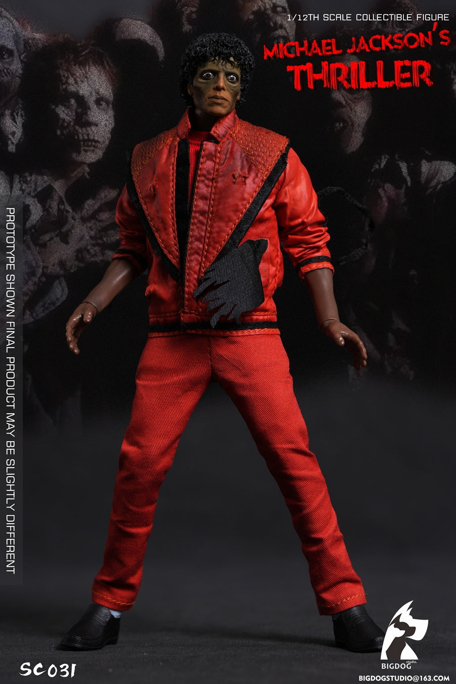 Presale BIGDOG STUDIO SC031 1/12 The Thriller Michael Action Figure Double Set