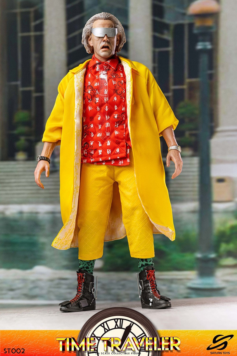Saturn Toys ST002 1/6 Time Traveler Dr. Brown Male Action Figure Model Toy