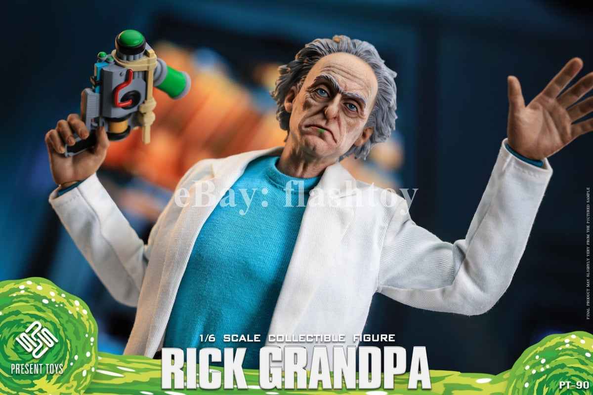 Presale PRESENT TOYS PT-sp90 1/6 Rick Grandpa 12" Male Action Figure Model Toy