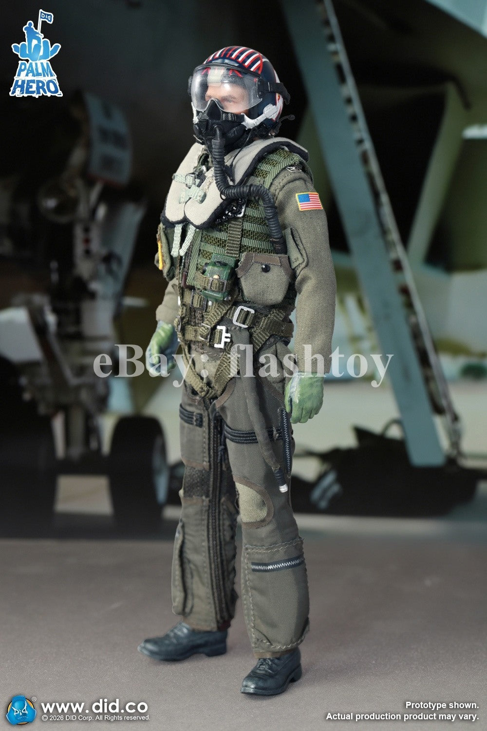 Presale DID XM80031 1/12 The US Navy Fighter Weapons School Instructor Pilot Toy