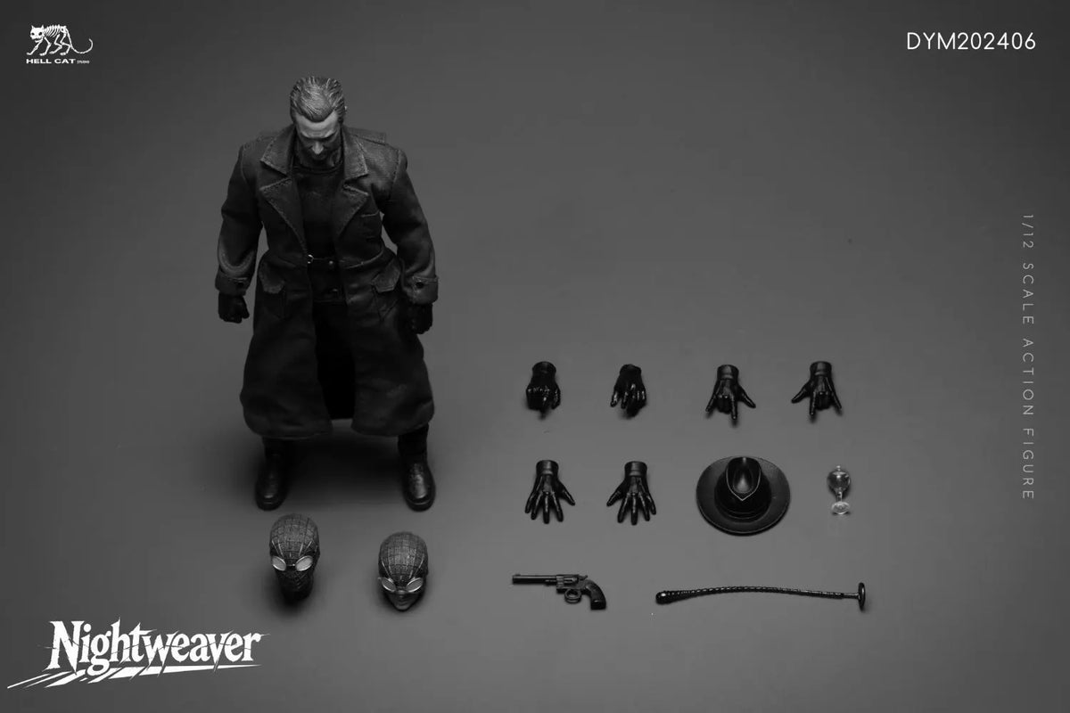Presale Hell Cat DYM202406B 1/12 Spider Noir Action Figure Black & White Ver.