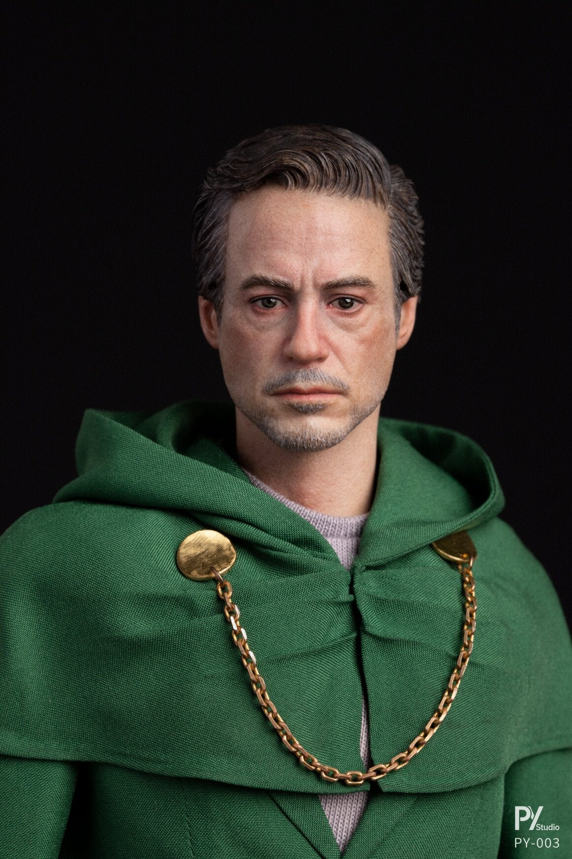 Presale PY STUDIO PY-003 1/6 Green Robed Masked Stranger Action Figure Model Toy