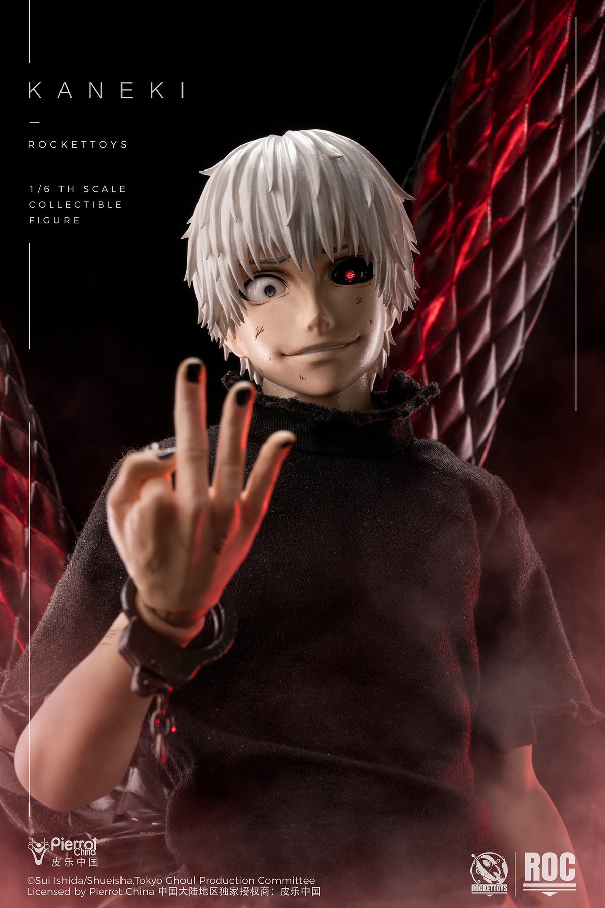 Presale RocketToys ROC-024 1/6 Tokyo Ghoul Kaneki Ken Action Figure Awakened Ver