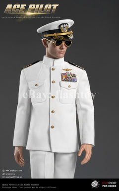 Presale POPTOYS EX060 1/6 ACE Pilot Mitchell The Gun Action Figure Uniform Ver.