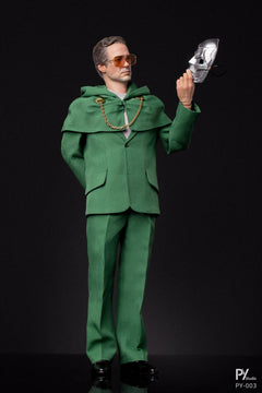 Presale PY STUDIO PY-003 1/6 Green Robed Masked Stranger Action Figure Model Toy