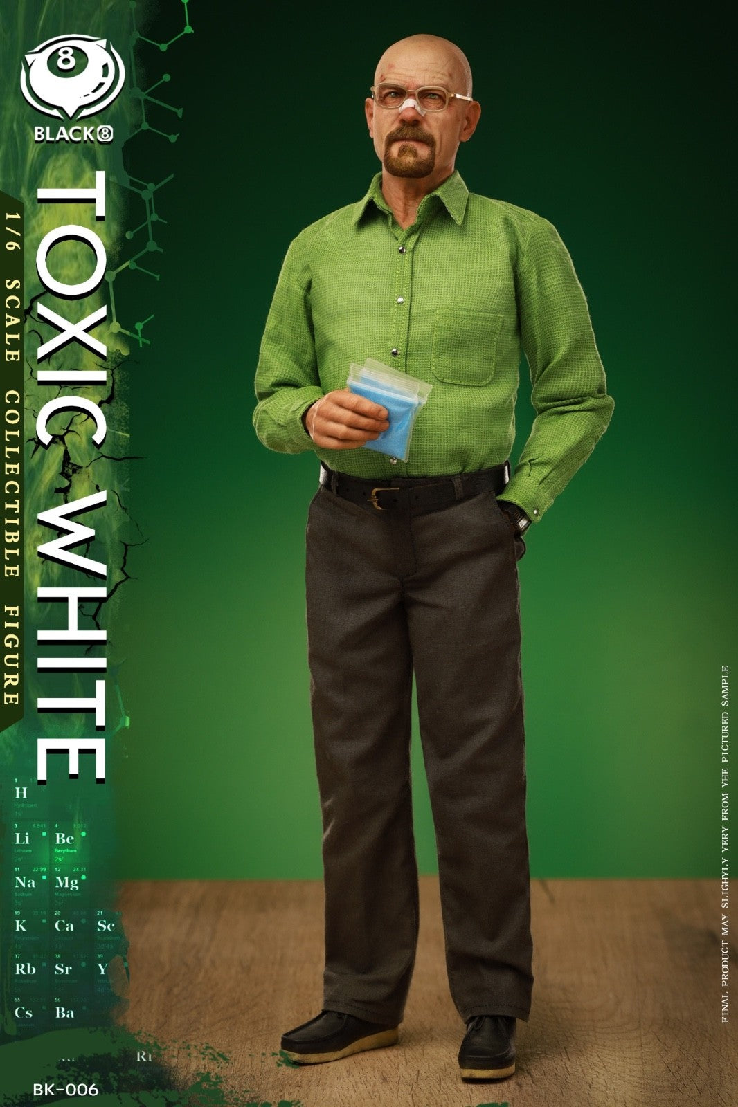 Black 8 Toys BK-006 1/6 Breaking Toxic Mr.White The Bad Action Figure Model Toy