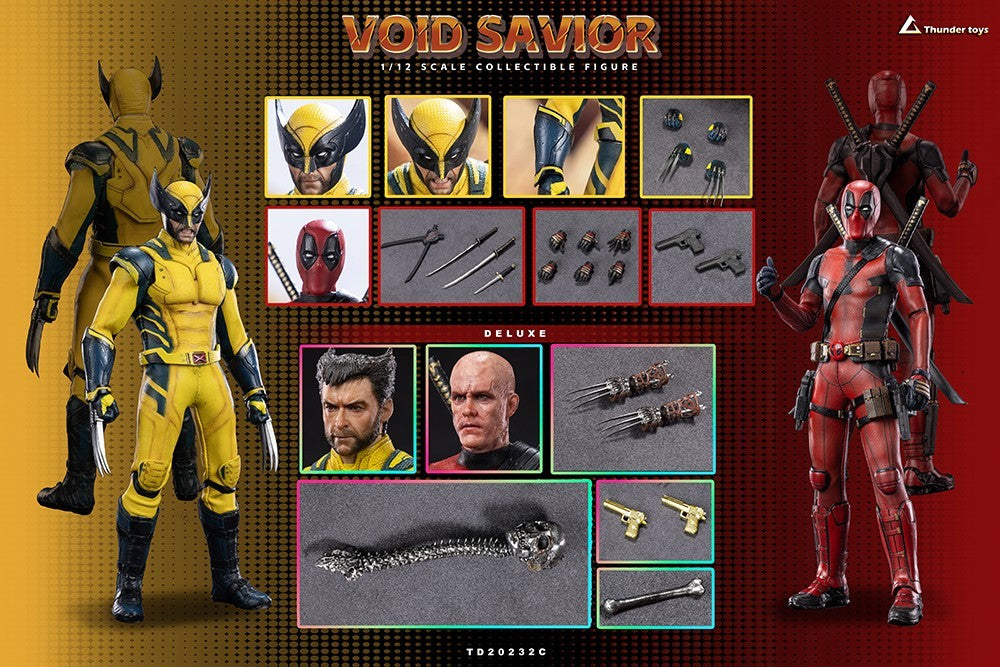 Thunder Toy TD20232C 1/12 Void Savior 6" Male Action Figure Toys Double Set