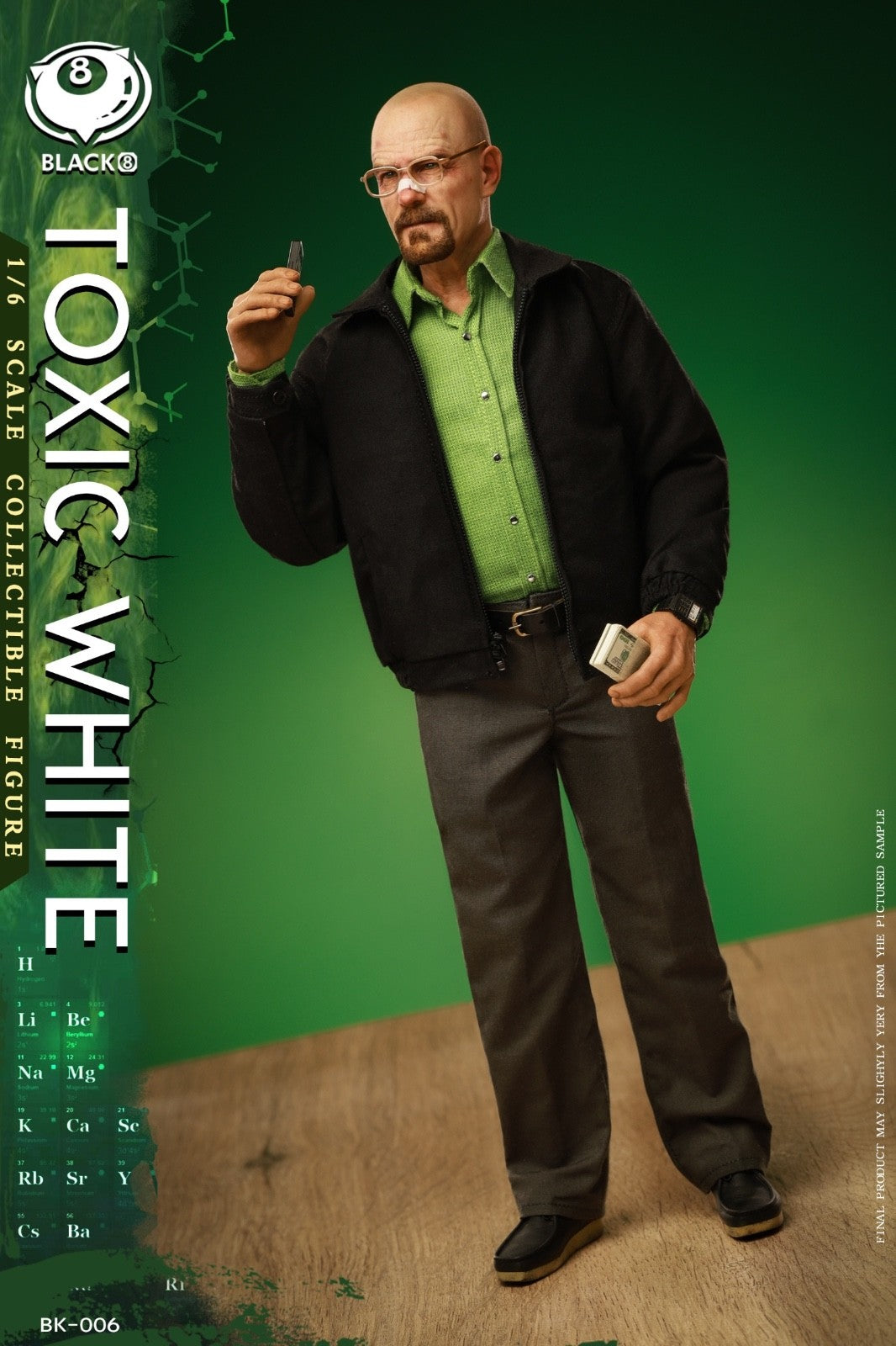 Black 8 Toys BK-006 1/6 Breaking Toxic Mr.White The Bad Action Figure Model Toy