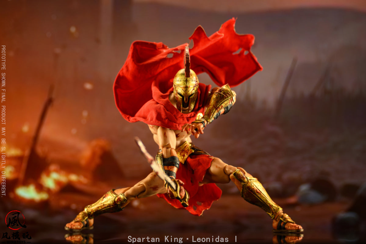 Wind Toys FMW004 1/12 Spartan King Leonidas I Action Figure Bloodstain Ver.
