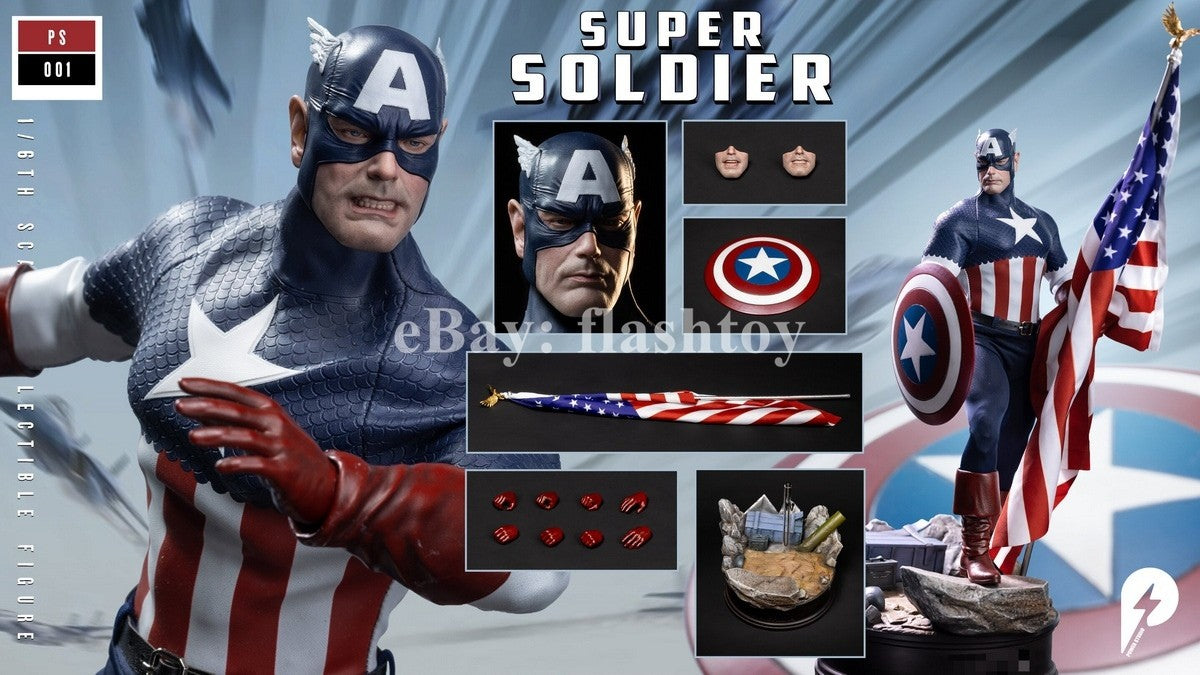 Presale Power Studio PS001 1/6 Super Soldier Collectible Action Figure Model Toy