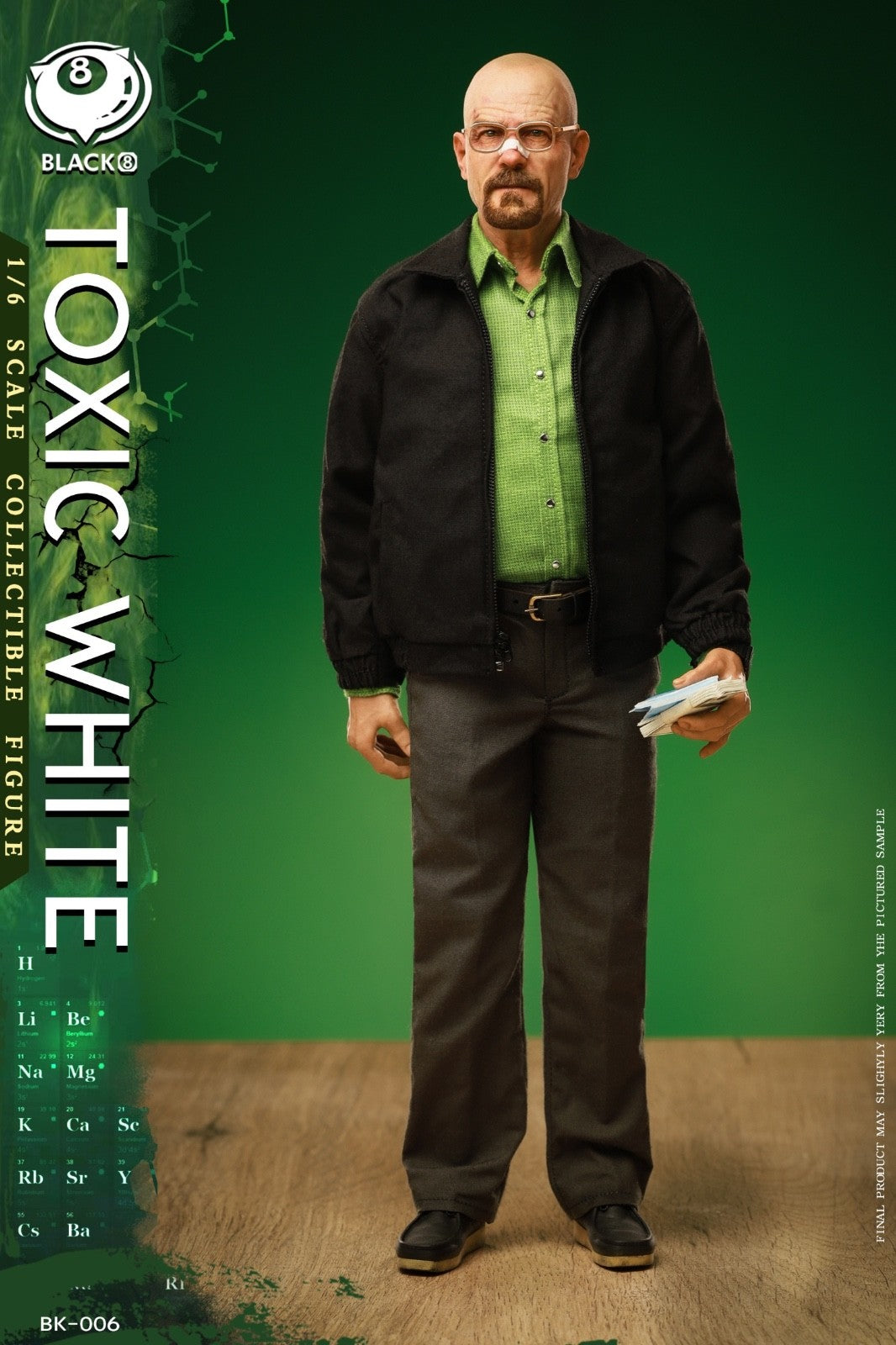 Black 8 Toys BK-006 1/6 Breaking Toxic Mr.White The Bad Action Figure Model Toy