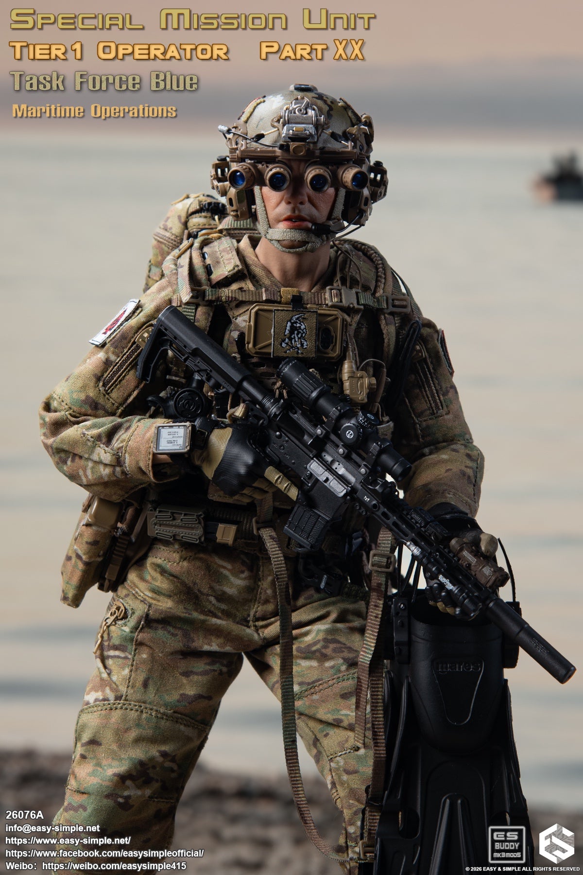 Presale Easy&Simple 26076A 1/6 Special Mission Unit Tier1 Operator Figure Toy