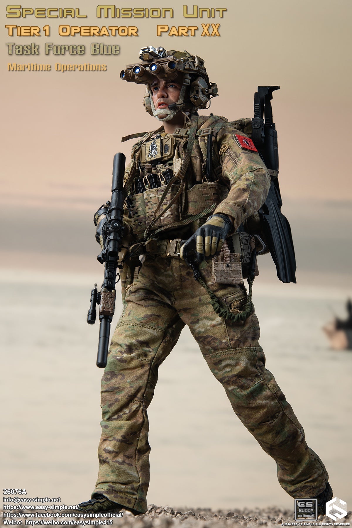 Presale Easy&Simple 26076A 1/6 Special Mission Unit Tier1 Operator Figure Toy