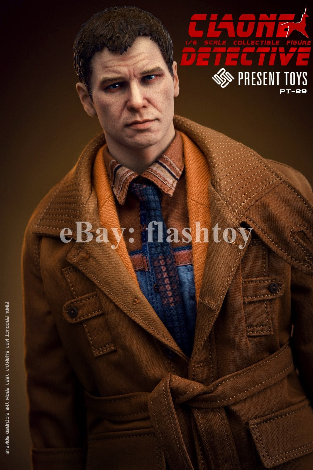 Presale PRESENT TOYS PT-sp89 1/6 Clone Detective Rick Deckard Action Figure Toy