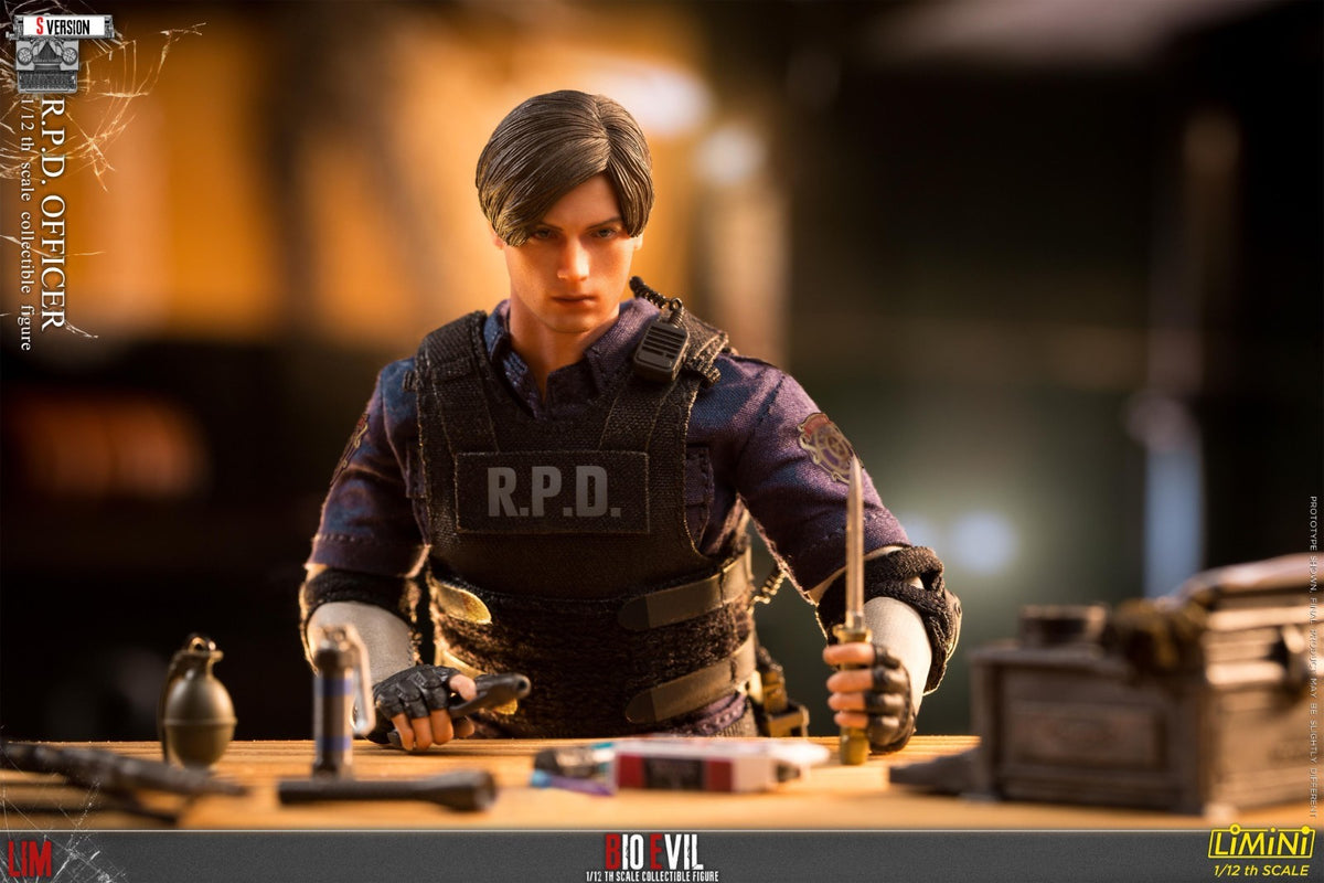 LIMTOYS 1/12 Zombie Killer RPD Officer Leon Male Action Figure Model Toy S Ver.