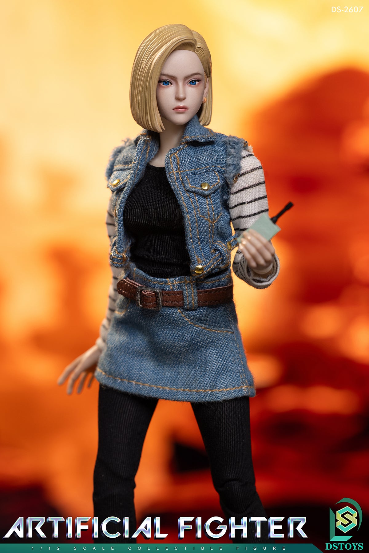 Presale DSTOYS DS-2607 1/12 Dragon Fighter Ball Android 18 Female Action Figure