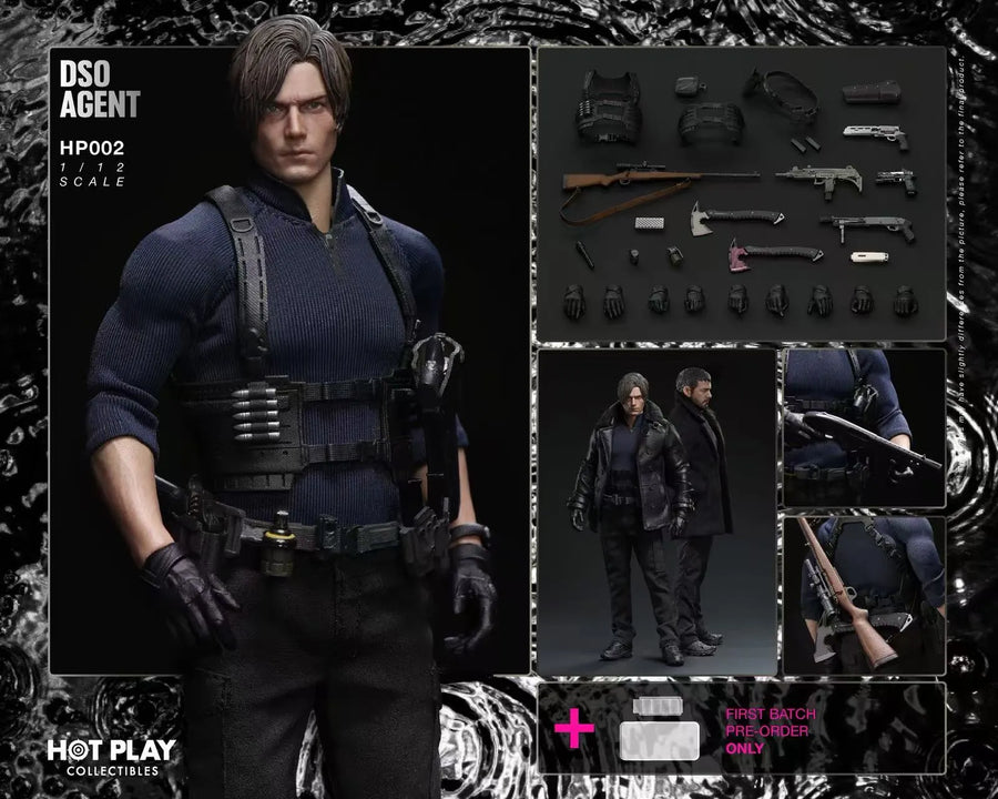 Presale HOT PLAY HP002 1/12 DSO Agent Leon Resident Zombie Evil Crisis Male Action Figure