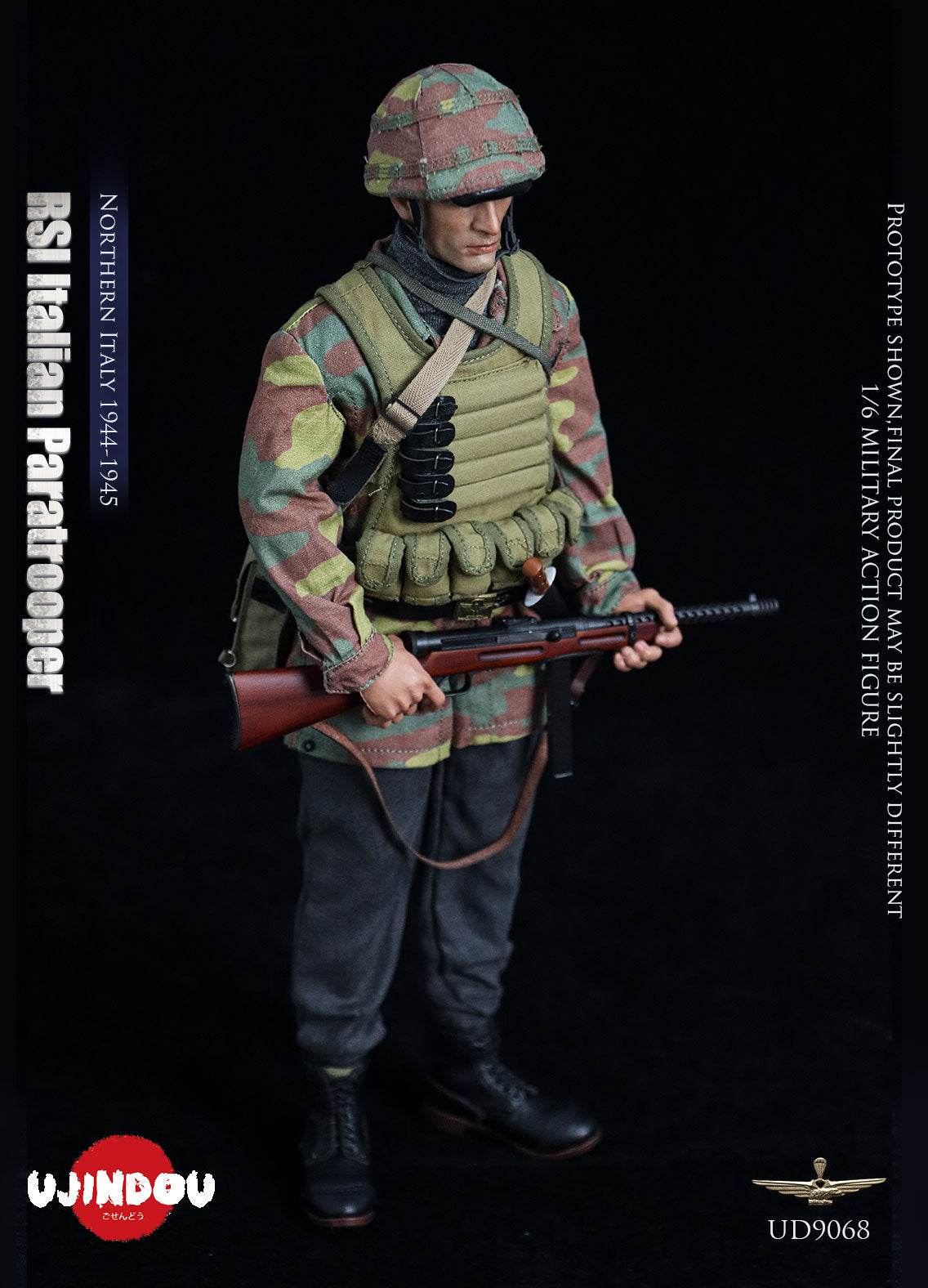 Presale UJINDOU UD9068 1/6 RSI Italian Paratrooper Northern Italy Action Figure