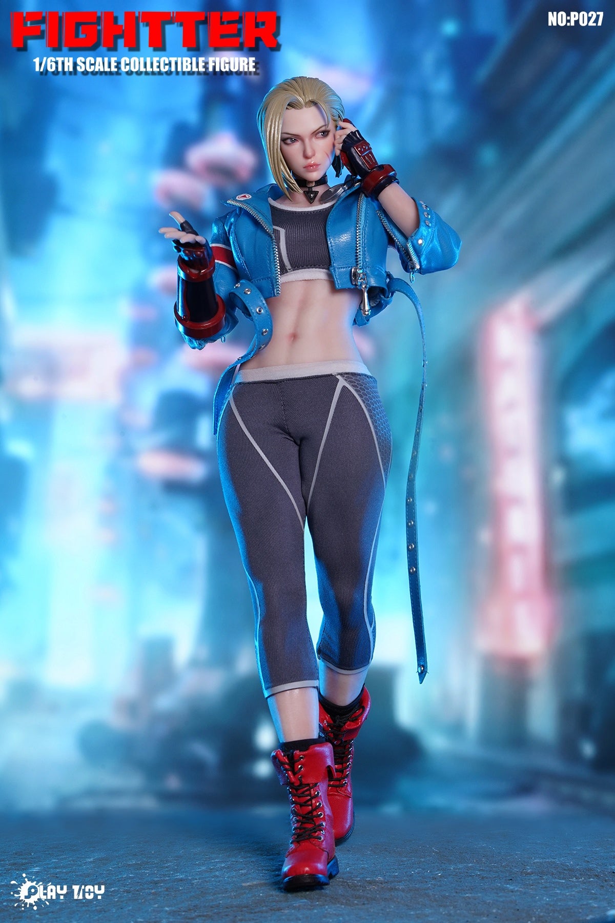 PLAY TOY P027 1/6 Street Girl the Fighter 6 Cammy Female Action Figure Model Toy