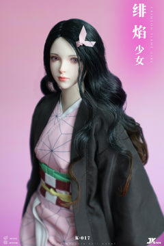 Presale JKTOYS K-017 1/6 Demon Kamado Nezuko Slayer Cosplay Action Figure Model