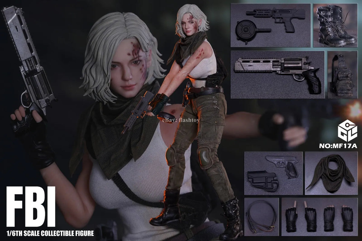 Presale CGL MF17A 1/6 Investigative Reporter Grace Action Figure Battle Damaged