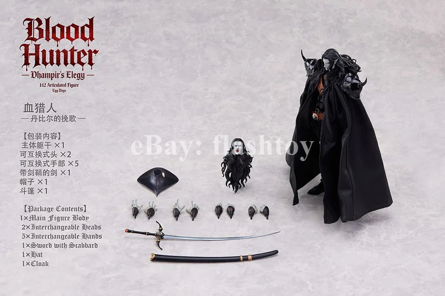 Presale EGGTOYS 1/12 Blood Hunter­ Dhampir's Elegy Male Action Figure Model Toy
