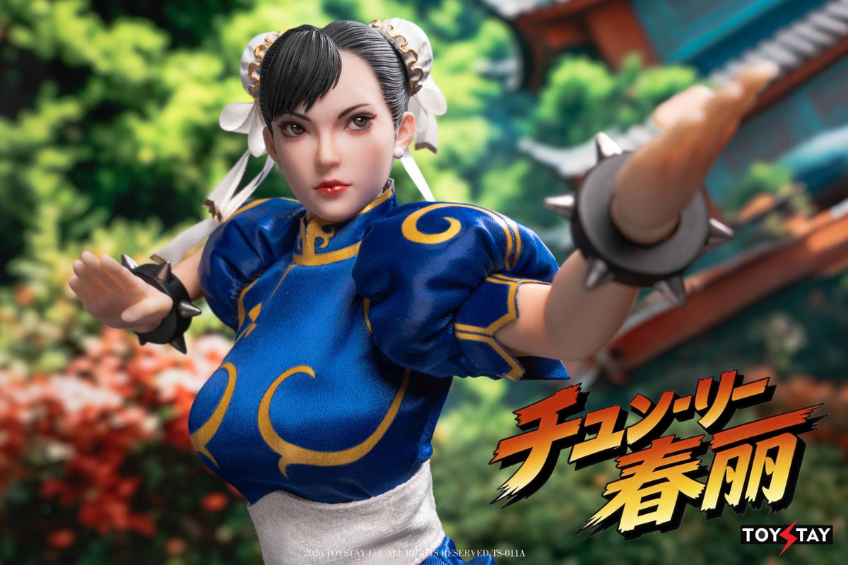 Presale TOYSTAY TS-011A 1/6 Kung Fu Girl Chun Li Female Action Figure Toy Blue Ver.