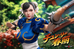 Presale TOYSTAY TS-011A 1/6 Kung Fu Girl Chun Li Female Action Figure Toy Blue Ver.