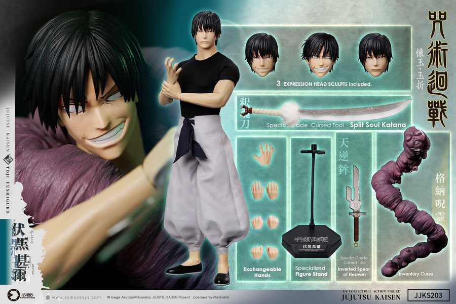 Presale ASMUS TOYS JJKS203A 1/6 Jujutsu Kaisen Fushiguro Toji Action Figure Toy