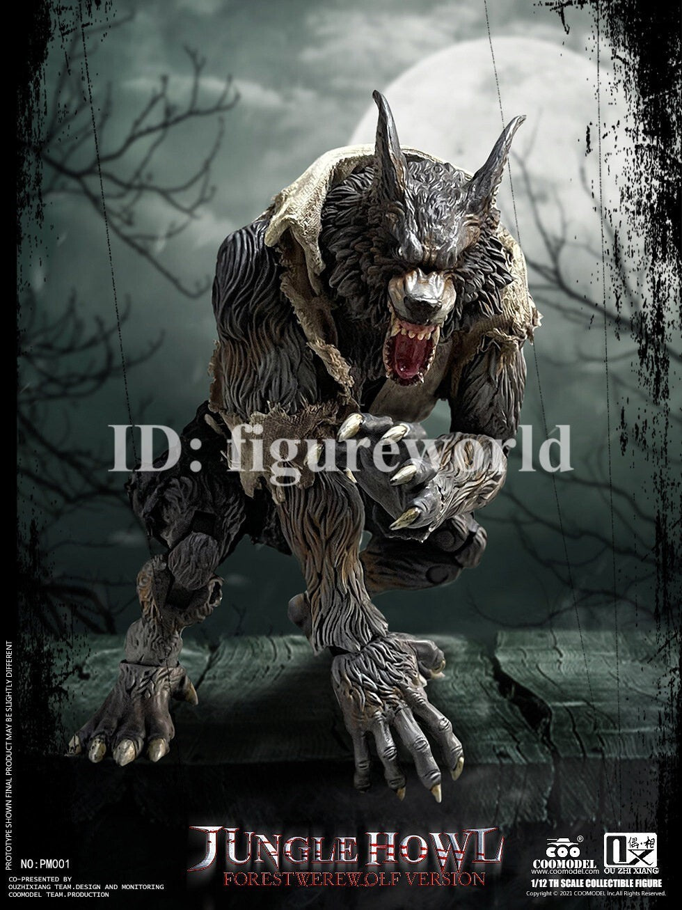 COOMODEL PM002 1/12 Palmtop Monsters Forest Werewolf Action Figure Deluxe Ver.