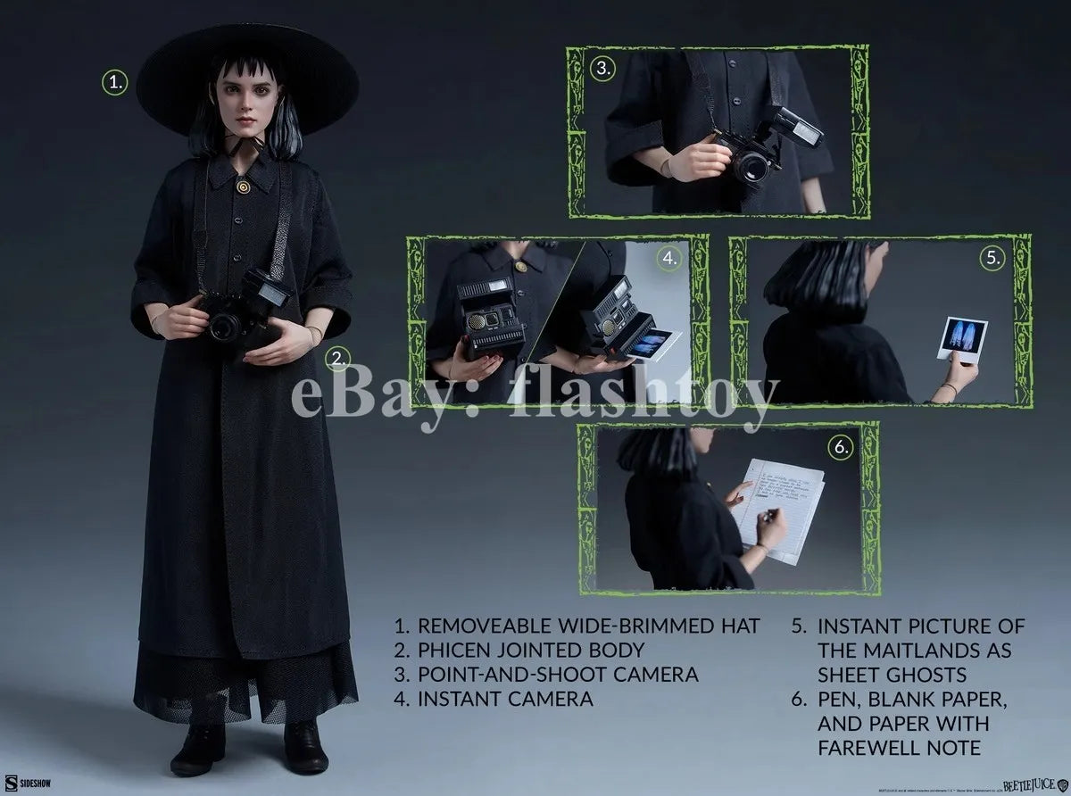 Presale Sideshow 100498 1/6 Beetlejuice Lydia Deetz Female Action Figure Model