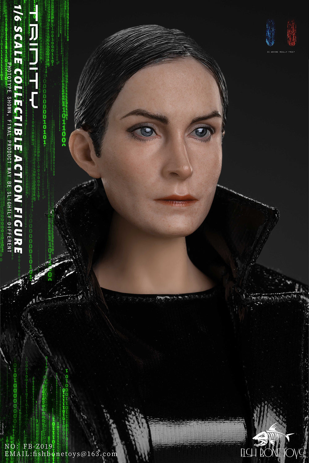 FISH BONETOYS FB-Z019 1/6 The Matrix Trinity 12" Female Action Figure Model Toy