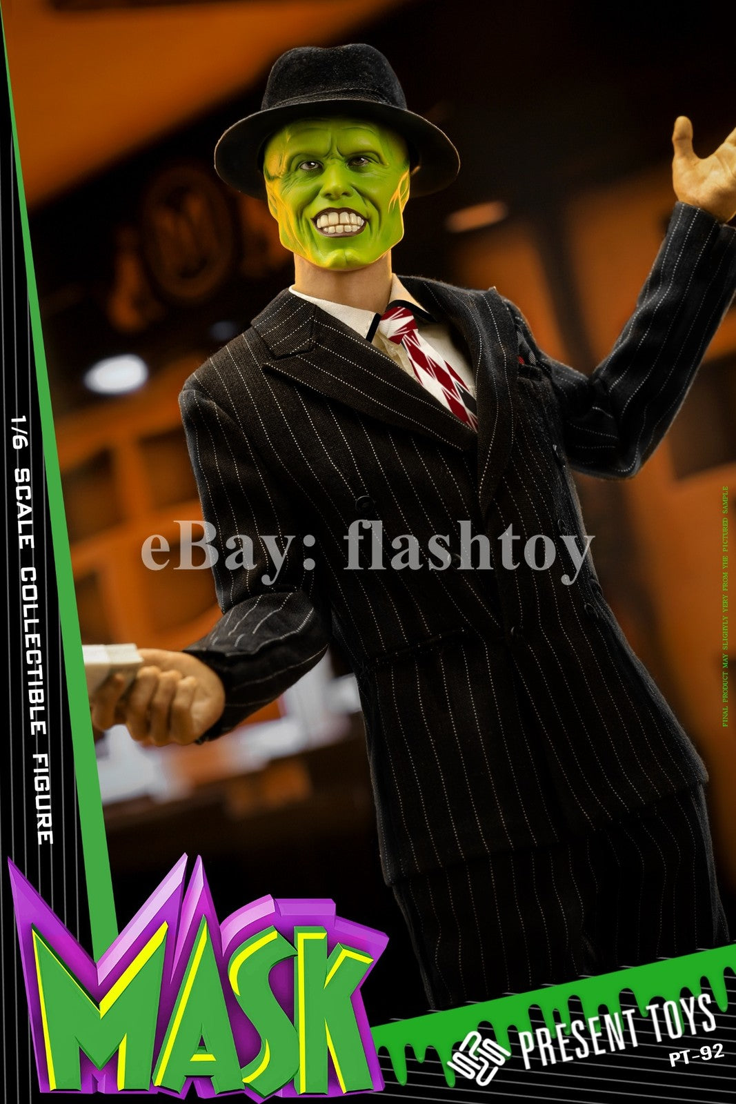 Presale PRESENT TOYS PT-sp92 1/6 Mask Man Jim 12" Male Action Figure Suit Ver.