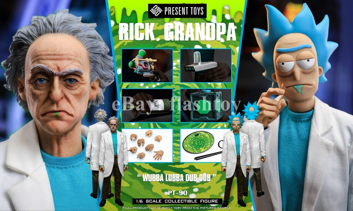 Presale PRESENT TOYS PT-sp90 1/6 Rick Grandpa 12" Male Action Figure Model Toy